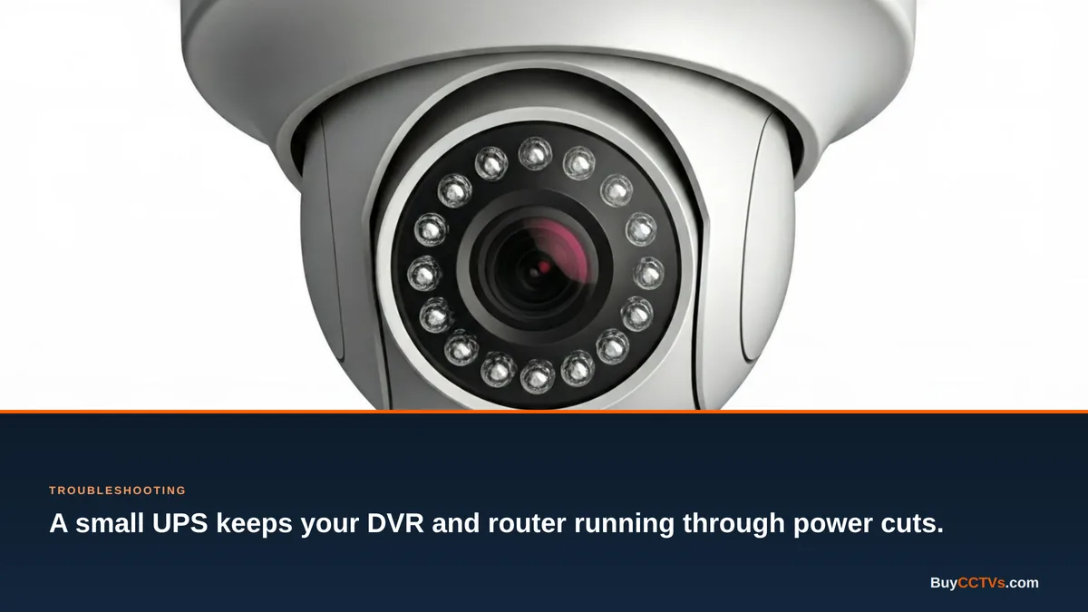 Why Does My CCTV Go Offline During Power Cuts — and How to Fix It