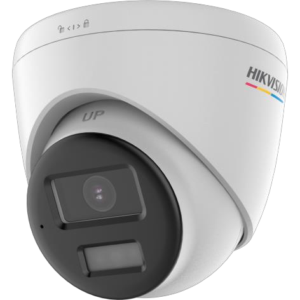 Hikvision DS-2CE72DF0T-LPXTS 2MP Smart Hybrid turret camera with two-way audio siren and strobe