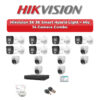 Hikvision 14 Camera 3K HD CCTV Combo Kit | 3K Smart Hybrid Light + Mic | 16CH XVR / DVR | 4TB HDD