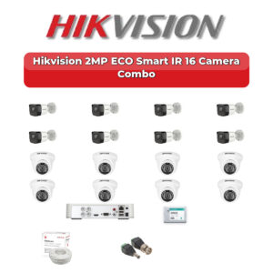 Hikvision 16 Camera 2MP HD CCTV Combo Kit | ECO Smart IR | 16CH XVR / DVR | 4TB HDD