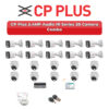 CP Plus 20 Camera 2.4MP HD CCTV Combo Kit | Audio IR | 32CH XVR / DVR | 1×4TB + 1×2TB HDD