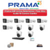 Prama 10 Camera 2MP IP CCTV Combo Kit | Active Deterrence + Two-Way Audio | 16CH NVR | 2TB HDD