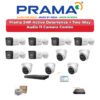 Prama 11 Camera 2MP IP CCTV Combo Kit | Active Deterrence + Two-Way Audio | 16CH NVR | 2TB HDD