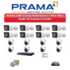 Prama 16 Camera 2MP IP CCTV Combo Kit | Active Deterrence + Two-Way Audio | 16CH NVR | 4TB HDD