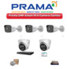 Prama 5 Camera 2MP IP CCTV Combo Kit | Smart IR | 8CH NVR | 500GB HDD