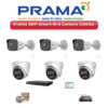 Prama 6 Camera 2MP IP CCTV Combo Kit | Smart IR | 8CH NVR | 500GB HDD