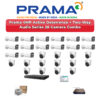 Prama 28 Camera 4MP IP CCTV Combo Kit | Active Deterrence + Two-Way Audio | 32CH NVR | 1×4TB + 1×6TB HDD