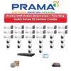 Prama 32 Camera 4MP IP CCTV Combo Kit | Active Deterrence + Two-Way Audio | 32CH NVR | 2×6TB HDD