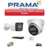 Prama 2 Camera 4MP IP CCTV Combo Kit | Smart IR + WDR | 4CH NVR | 500GB HDD