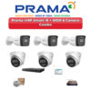 Prama 6 Camera 4MP IP CCTV Combo Kit | Smart IR + WDR | 8CH NVR | 500GB HDD