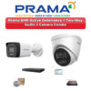 Prama 2 Camera 6MP IP CCTV Combo Kit | Active Deterrence + Two-Way Audio | 4CH NVR | 500GB HDD