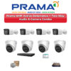 Prama 8 Camera 6MP IP CCTV Combo Kit | Active Deterrence + Two-Way Audio | 8CH NVR | 1TB HDD