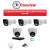 Trueview 5 Camera 2MP HD CCTV Combo Kit | Dual Light + Mic | 8CH XVR / DVR | 500GB HDD
