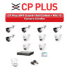 CP Plus 10 Camera 5MP HD CCTV Combo Kit | Guard+ Full Colour + Mic | 16CH XVR / DVR | 2TB HDD