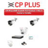 CP Plus 3 Camera 5MP HD CCTV Combo Kit | Guard+ Full Colour + Mic | 4CH XVR / DVR | 500GB HDD