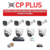 CP Plus 8 Camera 4MP IP CCTV Combo Kit | Two-Way Talk + Dual Light | 8CH NVR | 1TB HDD