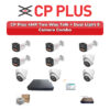 CP Plus 9 Camera 4MP IP CCTV Combo Kit | Two-Way Talk + Dual Light | 16CH NVR | 2TB HDD