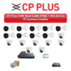 CP Plus 17 Camera 4MP IP CCTV Combo Kit | Dual Light STQC + Mic | 32CH NVR | 1×4TB + 1×2TB HDD