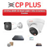 CP Plus 2 Camera 8MP IP CCTV Combo Kit | 4K Dual Light + Mic | 4CH NVR | 500GB HDD