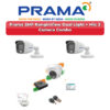 Prama 3 Camera 2MP HD CCTV Combo Kit | RanginView Dual Light + Mic | 4CH XVR / DVR | 500GB HDD