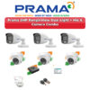 Prama 6 Camera 2MP HD CCTV Combo Kit | RanginView Dual Light + Mic | 8CH XVR / DVR | 500GB HDD