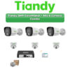 Tiandy 6 Camera 2MP IP CCTV Combo Kit | ColorMaker + Mic | 8CH NVR | 500GB HDD