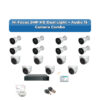 Hi Focus 15 Camera 2MP HD CCTV Combo Kit | Dual Light + Coaxial Audio | 16CH Recorder | 1×4TB HDD