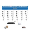 Hi Focus 31 Camera 2MP IP CCTV Combo Kit | Dual Light + Mic | 32CH Recorder | 2×6TB HDD