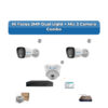 Hi Focus 3 Camera 2MP IP CCTV Combo Kit | Dual Light + Mic | 4CH Recorder | 1×500GB HDD