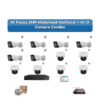 Hi Focus 12 Camera 2MP IP CCTV Combo Kit | Motorised Varifocal + AI + Mic | 16CH Recorder | 1×2TB HDD