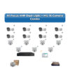Hi Focus 15 Camera 4MP IP CCTV Combo Kit | Dual Light + Mic | 16CH Recorder | 1×4TB HDD