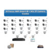 Hi Focus 27 Camera 4MP IP CCTV Combo Kit | Smart IR + Mic | 32CH Recorder | 1×4TB + 1×6TB HDD