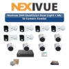 Nexivue 12 Camera 2MP IP CCTV Combo Kit | DuoVision Dual Light + Mic | 16CH NVR | 1×2TB HDD