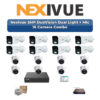 Nexivue 16 Camera 2MP IP CCTV Combo Kit | DuoVision Dual Light + Mic | 16CH NVR | 1×4TB HDD