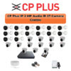 CP Plus 27 Camera 2MP IP CCTV Combo Kit | Smart IR + Mic | 32CH NVR | 1×4TB + 1×6TB HDD