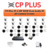 CP Plus 28 Camera 4MP IP CCTV Combo Kit | Dual Light + WDR + Mic | 32CH NVR | 1×4TB + 1×6TB HDD