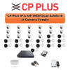 CP Plus 31 Camera 4MP IP CCTV Combo Kit | Dual Light + WDR + Mic | 32CH NVR | 2×6TB HDD