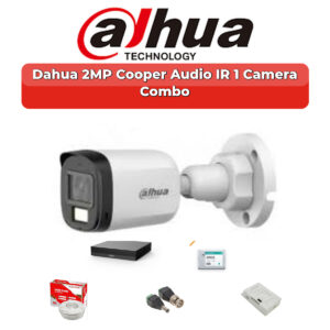 Dahua 1 Camera 2MP HD Combo Kit | Built-in Mic | 4CH XVR | 500GB HDD