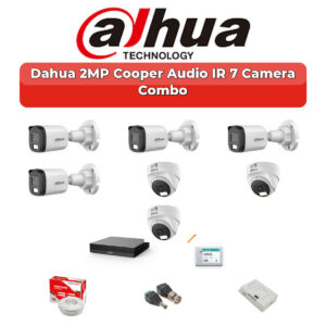 Dahua 7 Camera 2MP HD Combo Kit | Built-in Mic | 8CH XVR | 1TB HDD