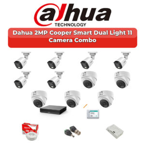 Dahua 11 Camera 2MP HD Combo Kit | Dual Light + Mic | 16CH XVR | 2TB HDD