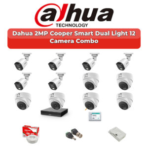 Dahua 12 Camera 2MP HD Combo Kit | Dual Light + Mic | 16CH XVR | 2TB HDD