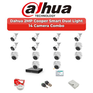 Dahua 14 Camera 2MP HD Combo Kit | Dual Light + Mic | 16CH XVR | 4TB HDD