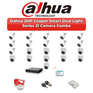 Dahua 21 Camera 2MP HD Combo Kit | Dual Light + Mic | 32CH XVR | 2×4TB HDD