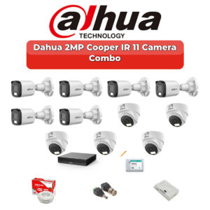 Dahua 11 Camera 2MP HD Combo Kit | 20m/30m Smart IR | 16CH XVR | 2TB HDD