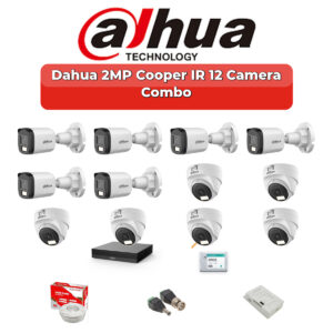 Dahua 12 Camera 2MP HD Combo Kit | 20m/30m Smart IR | 16CH XVR | 2TB HDD