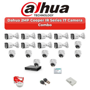 Dahua 17 Camera 2MP HD Combo Kit | 20m/30m Smart IR | 32CH XVR | 1×4TB + 1×2TB HDD