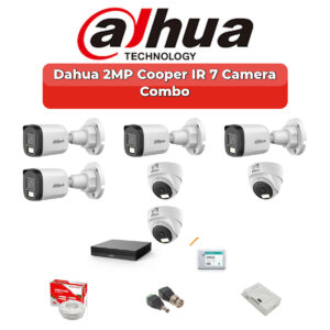 Dahua 7 Camera 2MP HD Combo Kit | 20m/30m Smart IR | 8CH XVR | 1TB HDD