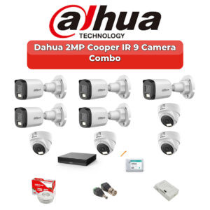 Dahua 9 Camera 2MP HD Combo Kit | 20m/30m Smart IR | 16CH XVR | 2TB HDD