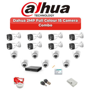 Dahua 15 Camera 2MP HD Combo Kit | Full Colour + Mic | 16CH XVR | 4TB HDD