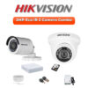 Hikvision 2MP ECO 2-Cameras HD CCTV Combo Kit | 4-Channel DVR | 500GB | 20m Night Vision | DS-2CE1AD0T-ITP/ECO-2-COMBO